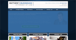 Desktop Screenshot of mcdonough-law.net