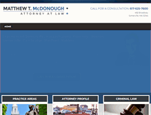 Tablet Screenshot of mcdonough-law.net